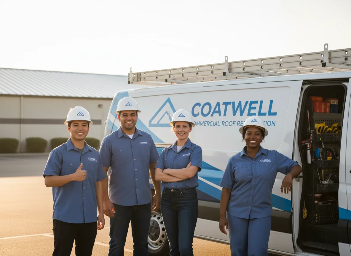 Commercial roof coating company in Sunray, TX