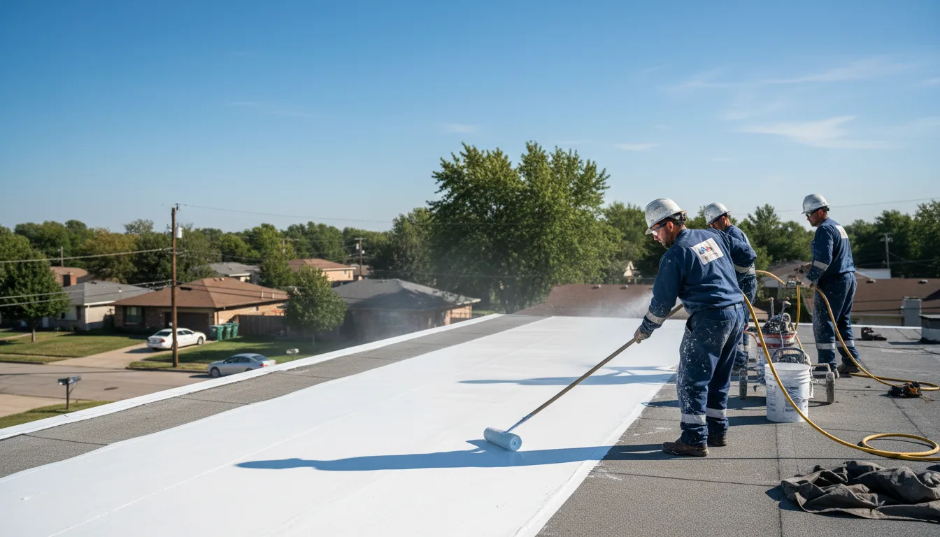 Commercial roof coating in Sunray, TX near me
